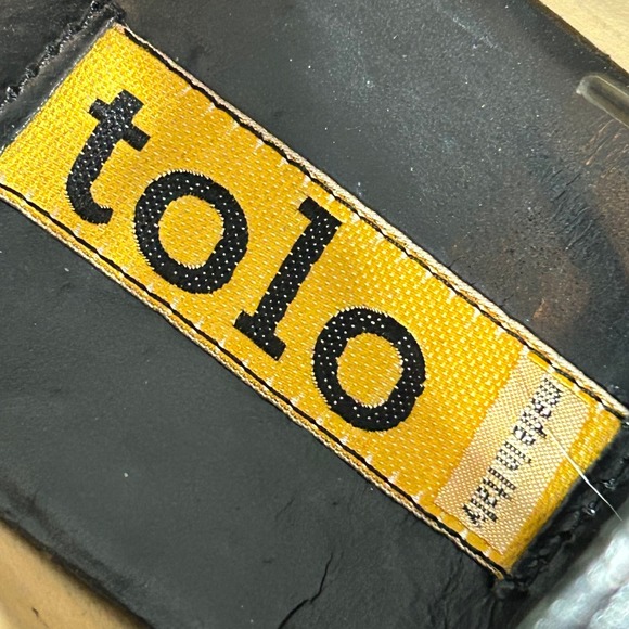 Tolo Men's 9M Leather Oxford Shoes Made in Italy Black - Picture 10 of 11